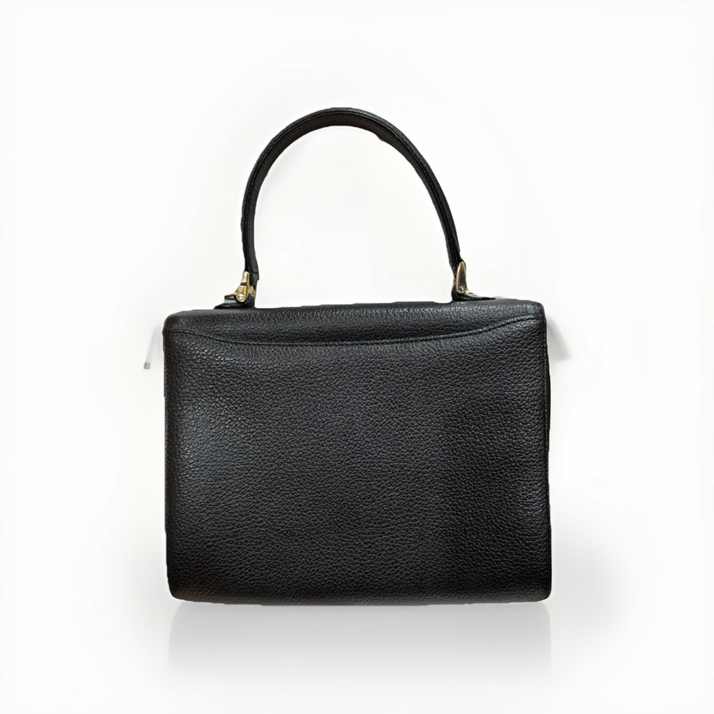 Burberry Leather Top Handle Satchel Bag With Nova Check Lining with COA - Picture 2 of 16